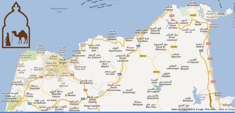 Ciudades de Marruecos mapa