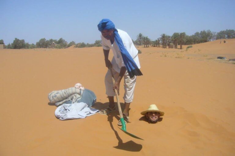 Los baños de arena Merzouga