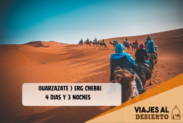 Ruta de 4 días desde Ouarzazate al desierto